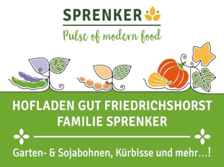 Sprenker Logo mit Slogan für den Hofladen