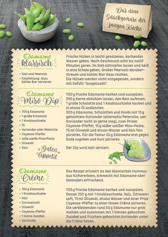 Edamamerezepte 
